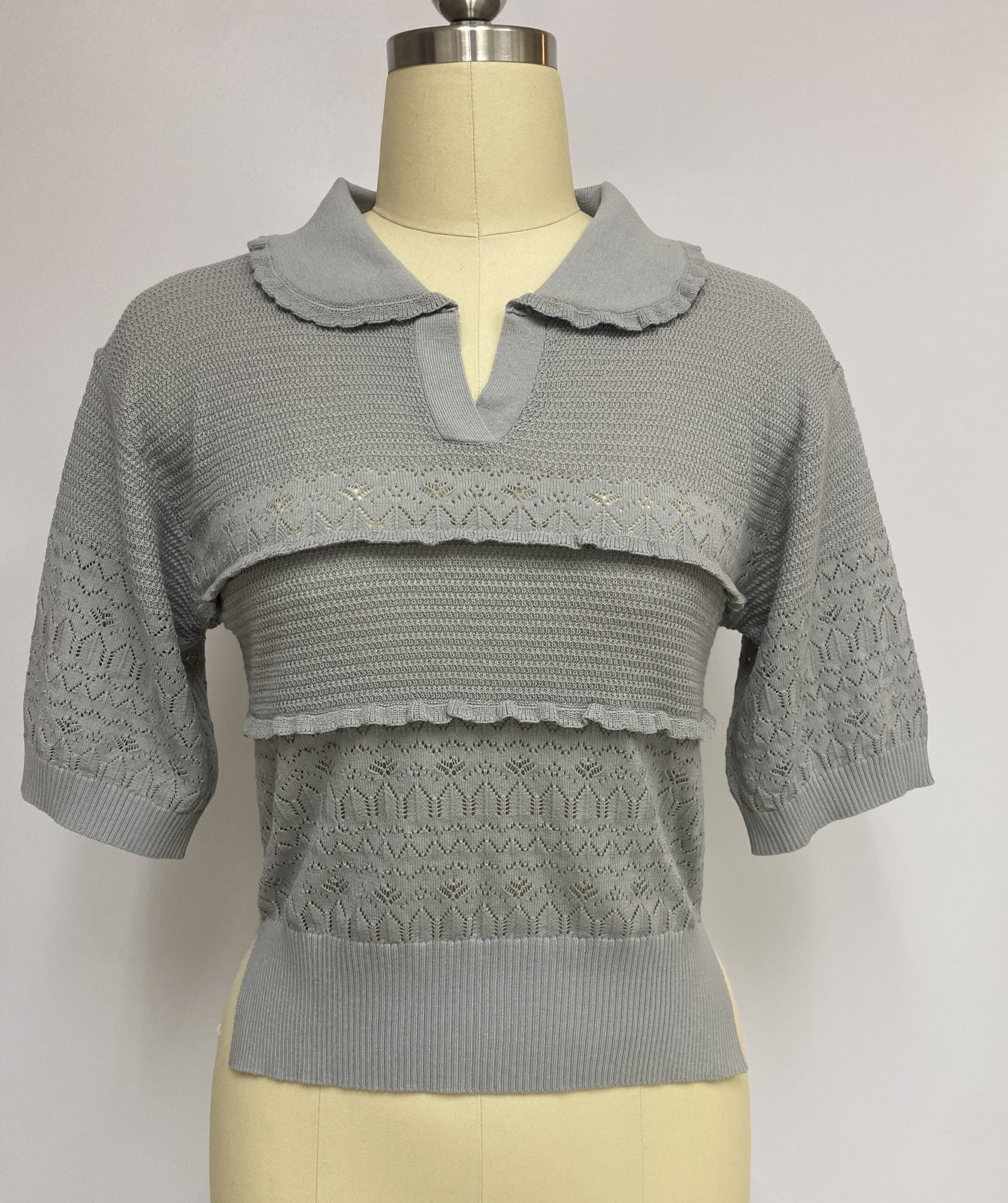 Une heures split collar silk knit - www.oficinasplantandoofuturo ...